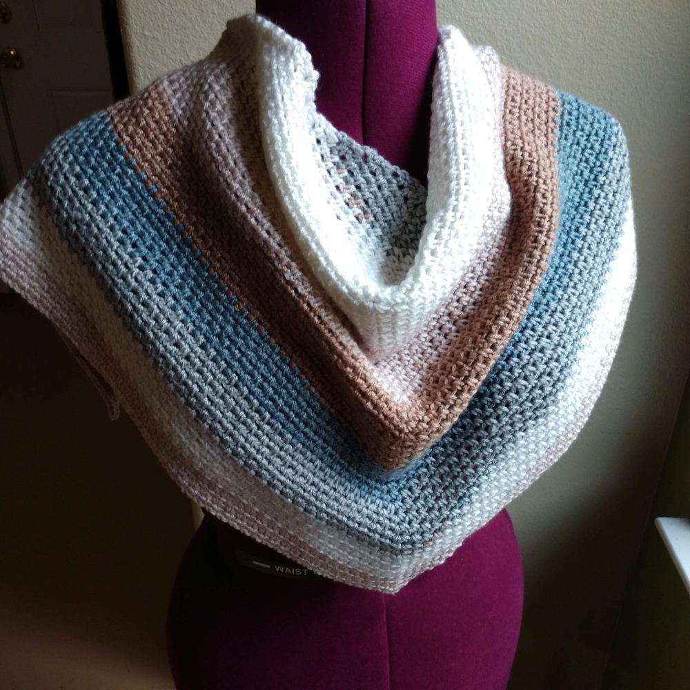 Crochet Triangle Scarf